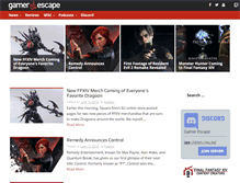 Tablet Screenshot of gamerescape.com